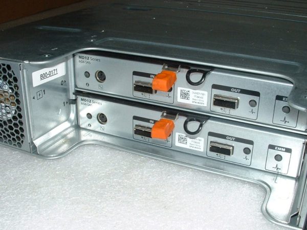 Dell Powervault MD1200 - 2x W307K or 3DJRJ Controller - 2x PSU - No Drive/Trays - Image 2