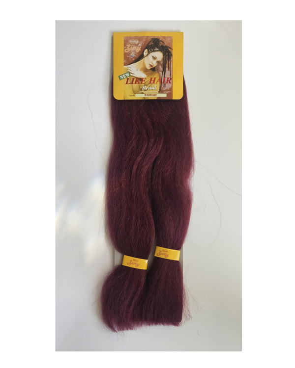 Royal Imex Zury Like Hair Braid Kanekalon Fiber - 76 Burgundy - Image 3