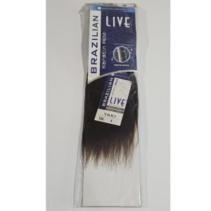 Sensationnel 100% Human Hair Live Brazilian Keratin Remi Yaki 10S Color 4