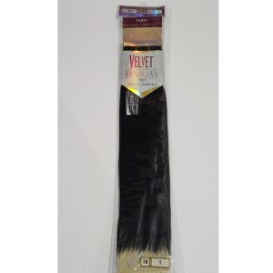 Outre Velvet Brazilian 100% Real Human Hair Yaki 18 18" Color 1