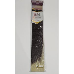 Outre Velvet Brazilian 100% Real Human Hair Yaki 18 18" Color 4