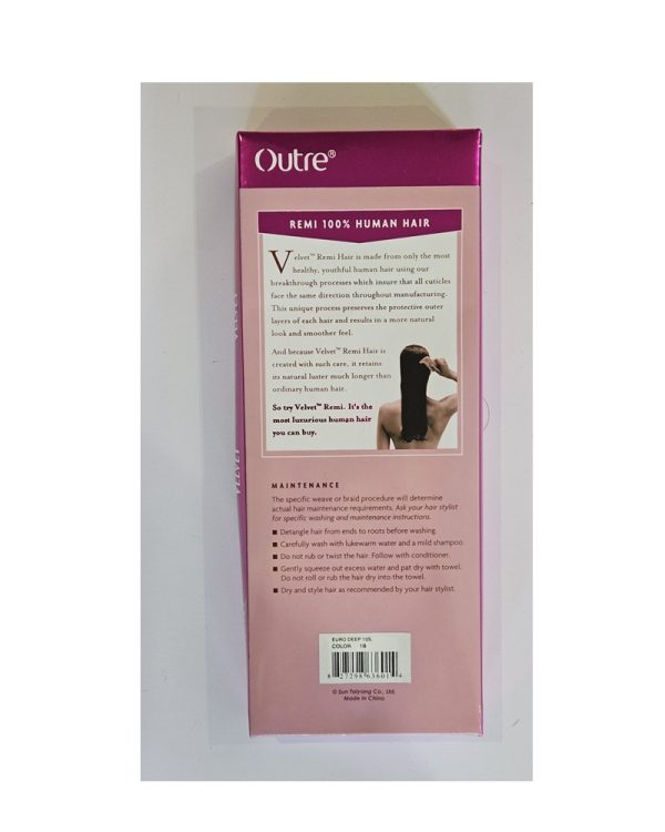 Outre Velvet Remi 10" 100% Human Hair European Deep 10S 1B - Image 3