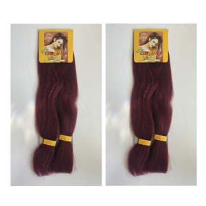 2-PACK Royal Imex Zury Like Hair Braid Kanekalon Fiber - 76 Burgundy