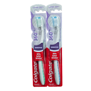 2-PACK Colgate 360 Sensitive Extra Soft Toothbrush
