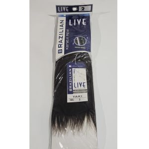 Sensationnel 100% Human Hair Live Brazilian Keratin Remi Yaki 10S Color 2