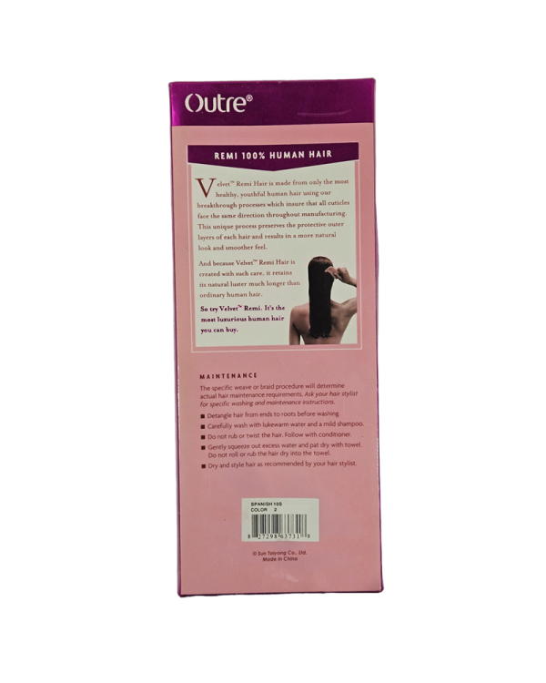 Outre Velvet Remi 10" 100% Human Hair Spanish 10S 2 - Image 3