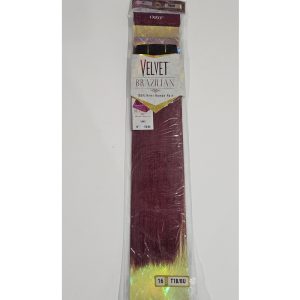 Outre Velvet Brazilian 100% Real Human Hair Yaki 16 16" Color T1B/BU