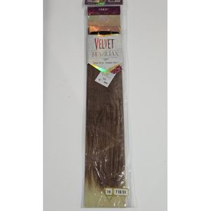 Outre Velvet Brazilian 100% Real Human Hair Yaki 16 16" Color T1B/30