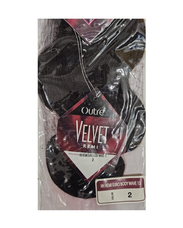 Outre Velvet Remi 12" 100% Human Hair European Body Wave 12 Color 2 - Image 2