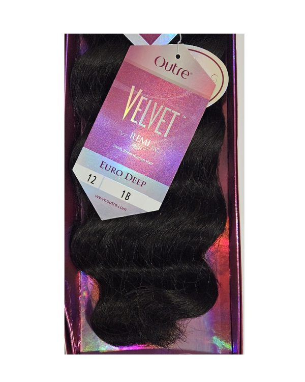 Outre Velvet Remi 12" 100% Human Hair European Deep 12 1B - Image 2