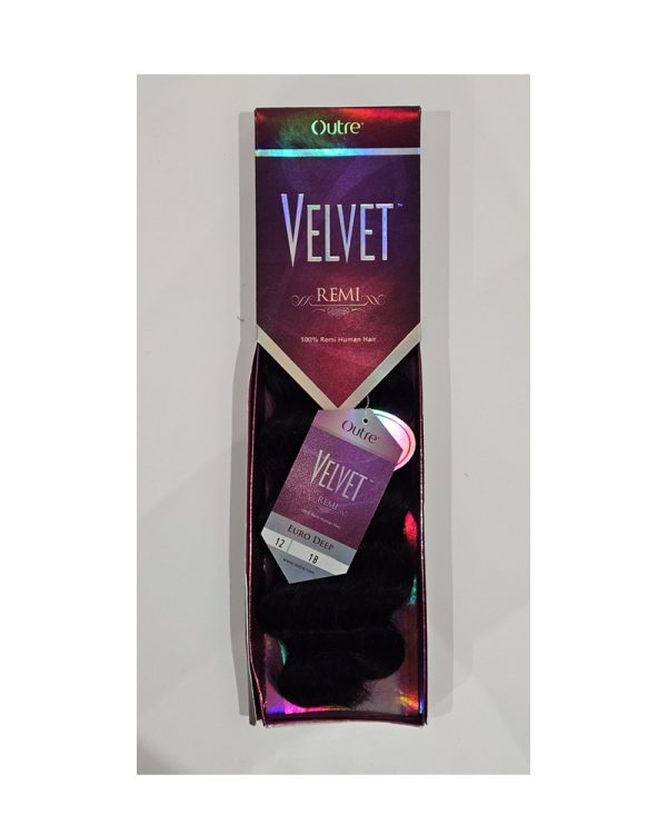 Outre Velvet Remi 12" 100% Human Hair European Deep 12 1B