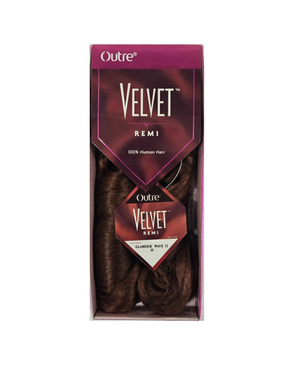 Outre Velvet Remi 12" 100% Human Hair Glamour Wave 12 Color 33