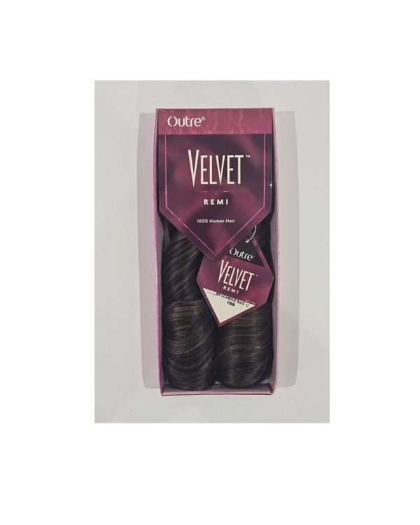 Outre Velvet Remi 12" 100% Human Hair Glamour Wave 12 Color F1B/30