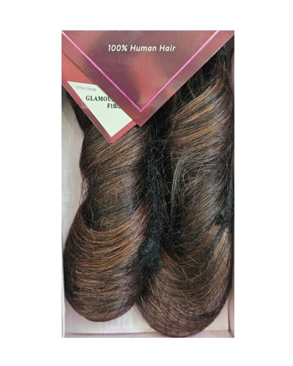 Outre Velvet Remi 12" 100% Human Hair Glamour Wave 12 Color F1B/33 - Image 3
