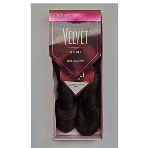 Outre Velvet Remi 12" 100% Human Hair Glamour Wave 12 Color F1B/33