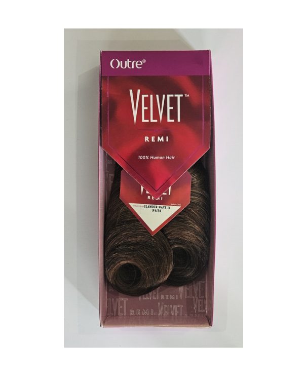 Outre Velvet Remi 14" 100% Human Hair Glamour Wave 14 Color F4/30
