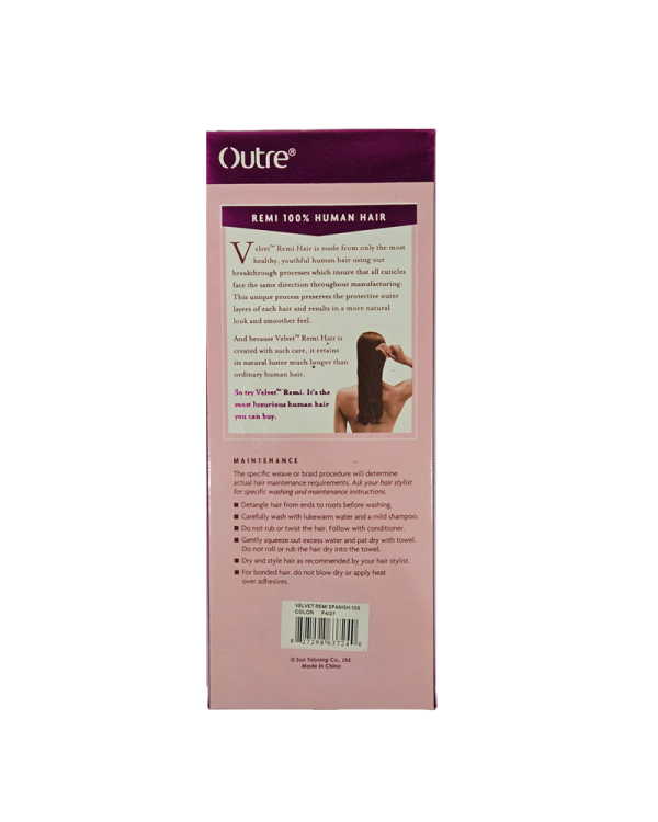 Outre Velvet Remi 10" 100% Human Hair Spanish 10S F4/27 - Image 3