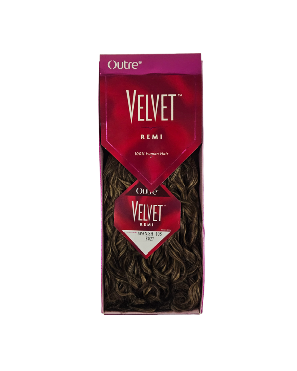 Outre Velvet Remi 10" 100% Human Hair Spanish 10S F4/27