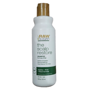 Raw Sugar The Scalp Restore Shampoo Jojoba Aloe Niacinamide 18oz