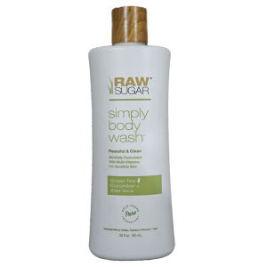 Raw Sugar Simply Body Wash Green Tea Cucumber Aloe Vera 25oz For Sensitive Skin
