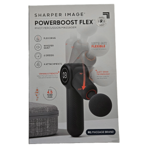 Sharper Image Powerboost Flex Pivot Percussion Massager 1015792